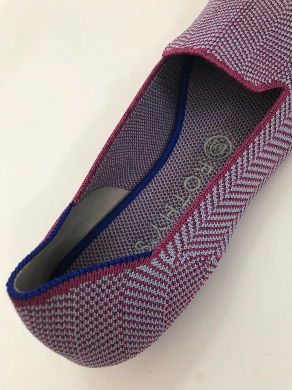ROTHY’S The Loafer Herringbone Flat Amethyst Women’s Size 9